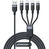 USB duomenų kabelis Joyroom S-1T4018A18 4in1 USB-C / Lightning / 3.5A /1.2m (juodas)
