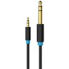 Vention BABBG 3.5 mm TRS kištukinis iki 6.35 mm kištukinis garso kabelis 1.5 m juodas