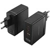 Vention FEGB0-EU 2xUSB-C 1xUSB-A 100W/100W/30W GaN tinklo įkroviklis (juodas)