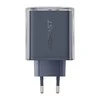 Sieninis įkroviklis Acefast A45 2x USB-C 1xUSB-A 65W PD - Pilkas
