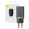 Sieninis įkroviklis Baseus GaN5 40W, 2x USB C (juodas)