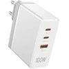 Vention Sieninis įkroviklis, ventiliacija, FEGW0-EU, 2xUSB-C, USB-A, 100W/100W/30W, GaN (balta)