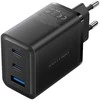 Vention Sieninis įkroviklis, ventiliacija, FERB0-EU, 2xUSB-C, USB-A, 65W/65W/30W, GaN (juoda)