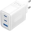 Vention Sieninis įkroviklis, ventiliacija, FERW0-EU, 2xUSB-C, USB-A, 65W/65W/30W, GaN (balta)