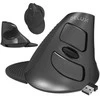 Belaidė +2.4 G vertikali pelė Delux M618G DB