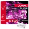 Springos Girlianda su 20 LED diodų, rožinė, 1,9 m