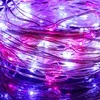 Springos Šviesos girlianda su 100 LED lempučių, rožinė ir mėlyna