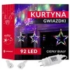 Girlianda Springos 92 LED Žvaigždžių Užuolaida su 8 Funkcijomis
