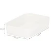 Virtuvės reikmenų dėklas Springos kreminis 18x13x4,5 cm