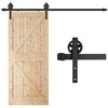 Stumdomų durų sistema Springos HA5007, 183 cm, juoda