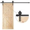 Stumdomų durų sistema Springos HA5007, 183 cm, juoda