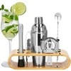 Springos Kokteilių gaminimo rinkinys su bambuko stovu PROFESSIONAL SET, 750ml 12vnt. MAXI