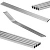 Springos Metaliniai šiaudeliai 21,5 cm, 10 vnt.