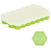 Silikoninė ledo forma Springos 20x12 cm žalia