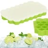 Silikoninė ledo forma Springos 20x12 cm žalia