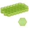 Silikoninė ledo forma Springos 20x12 cm žalia