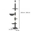 Kačių namas Springos PA1051, 245-260 cm, 5 lygiai