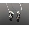 Best Diamonds Balto aukso auskarai su briliantais Praba: 585
