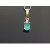 Best Diamonds Auksinis pakabukas su briliantu ir smaragdu