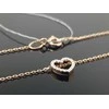 Best Diamonds Auksinė grandinėlė Širdelė su briliantais