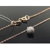 Best Diamonds Auksinė grandinėlė su baltais briliantais