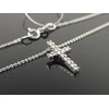 Best Diamonds Balto aukso grandinėlė su Kryželiu ir briliantais