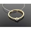 Best Diamonds Geltono aukso žiedas su briliantu