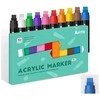 Akriliniai markeriai - flomasteriai ARRTX Jumbo, 10 spalvų
