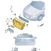 Audi A1 2011 2014 VAG Radiatoriaus Grotelės Pilkos Akmens Spalvos Originalus 8X08536511QP