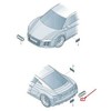 Audi R8 Chromuotas Ženkliukas VAG Originalus 4S7853742E2ZZ