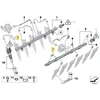 Aukšto Slėgio Skirstymo Vamzdis BMW 7 F01 F02 F03 Ghost RR4 Wraith RR5 Originalus 13537560541