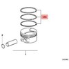 AUTENTIŠKAS OEM BMW E34 E36 E38 E39 M41 M51 Remonto rinkinys 1x stūmoklio žiedai 11252243860