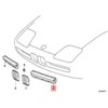 AUTENTIŠKAS OEM BMW Z1 Roadster Priekinis Bamperis GROTELĖ Kairė 51132291419