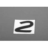 AUTENTIŠKAS OEM PORSCHE 911 1990 1991 1992 1993 1994 Emblema "2" Juoda bagažinės dangčiui