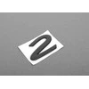 AUTENTIŠKAS OEM PORSCHE 911 1990 1991 1992 1993 1994 Emblema "2" Juoda bagažinės dangčiui
