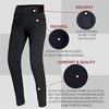Bikers Gear Australia moterų motociklininkų leggingai Kevlar CE apsaugos juodos XL