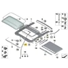 BMW 1 2 3 4 X4 SERIJOS priekinio stoglangio vandens nuleidimo žarnelė Originali 41217233822