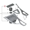 BMW 1 2 SERIES F20 F22 Centrinės konsolės daiktadėžės kilimėlis 51169396027 Originali