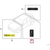 BMW 1 F20 priekinio bamperio vilkimo etiketė originali 71228652135