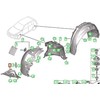 BMW 1 F20 Ratlankio Kairės Pusės Apsaugos Lūpų Apdaila 51717241847 NAUJA ORIGINALI