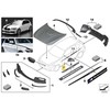 BMW 1 F21 2 F22 F23 F87 M Performance Carbon Sill Trim Originalus 51472457829