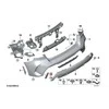 Bmw 1 Serija F40 Galinis Desinys Bufferio Apdailos Elementas Originalus 51125A0A888