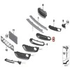 BMW 1 serijos F20 F21 priekinis uždaras rūko žibinto groteles kairysis originalus 51117341611