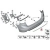 Bmw 2 F45 Active Tourer Galinis Bamperis Apdailos Juostelė Originalus 51127373198