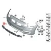 BMW 2 SERIJA F22 F23 NAUJA ORIGINALI PRIEKINIO BUFERIO TRAUKIMO KABLIUKO AKSESUARO KAPOTĖLIS 7391808