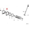 BMW 247 248 47E R 100 /7 /7T /T CS RS tarpiklis Be asbesto 11421338600 Originalus
