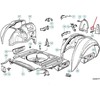 BMW 3 E30 Galinio Kairiojo Ratai Abdeckung Originalus 51711961929