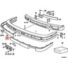 BMW 3 E30 Stossleiste links 1982 1994 Originalus 51111945907
