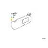 Bmw 3 E36 Sonnenblende Beleuchtet Rechts Originalus 51168237116