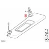 BMW 3 E90 E91 Dešinės Pusės Saulės Apskaičius Tekstilės Su Veidrody Originalus 51166981650
